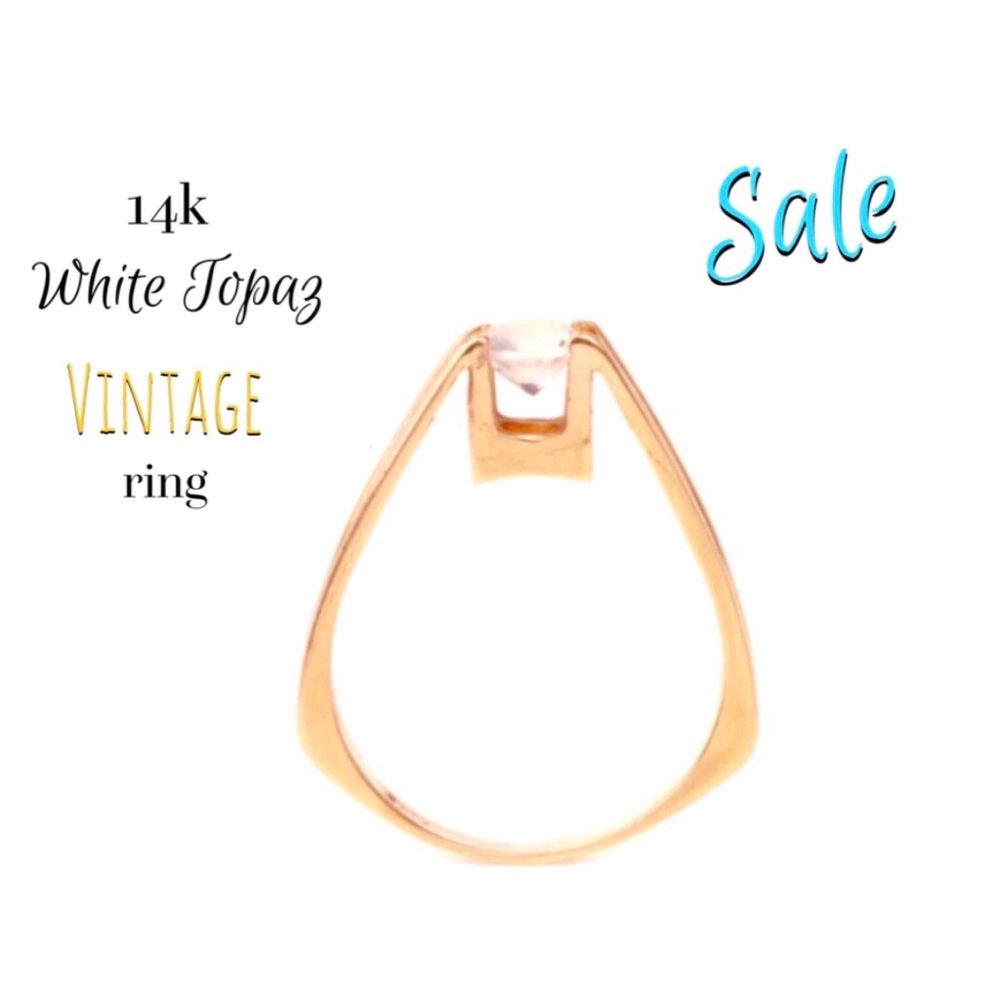 💔 SOLD on Etsy 💔  14k Topaz Ring SALE